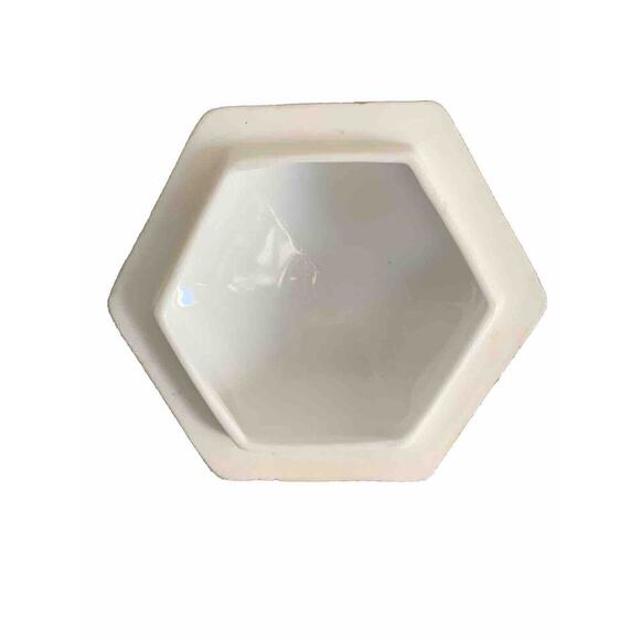 Vintage Nippon Gold Gilded Moriage Porcelain Hexagon Sugar Bowl Hand Painted Lid - Picture 7 of 14